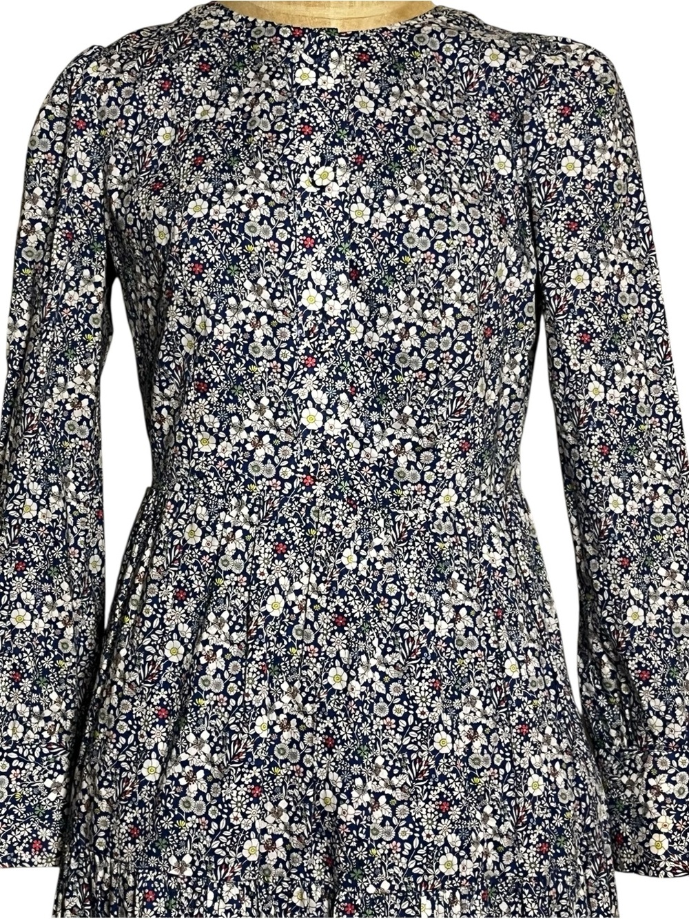 J Crew x Liberty Long Tiered Dress Liberty® June's Meadow Ditzy Floral Midi 2 - Picture 11 of 16